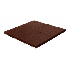 Speelplaatstegel met schijngroef Rood 100x100x4,5 cm Speelplaatstegel met schijngroef Rood 100x100x4,5 cm